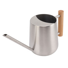 Gießkanne 900 ml, langer Ausguss, 9,5  11,5  16 cm, Silber