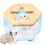 Hamster Sand Box Anti-Splash Play Box For Small Animals Reusable Plastic Bathing Digging Nest Size Small 1