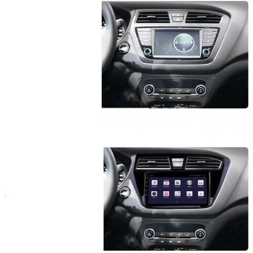 Stereo Panel Car GPS Navigation Panel 9 Inch Screen 2 Din Fascia Frame For Hyundai I20 2014-2018 Right Hand Drive 1