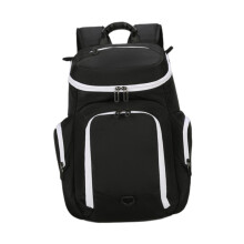 Basketball Backpack with Separate Ball Holder, Soccer and Volleyball Equipment Bag, Hiking Bag Style, Black