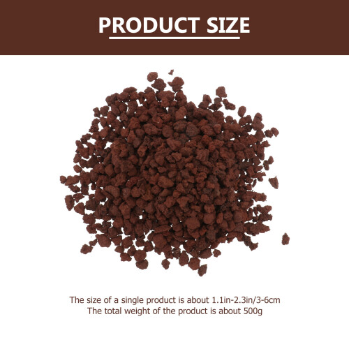 500 g aquarium vulkansteine filtermaterial aus dunkelrot 1
