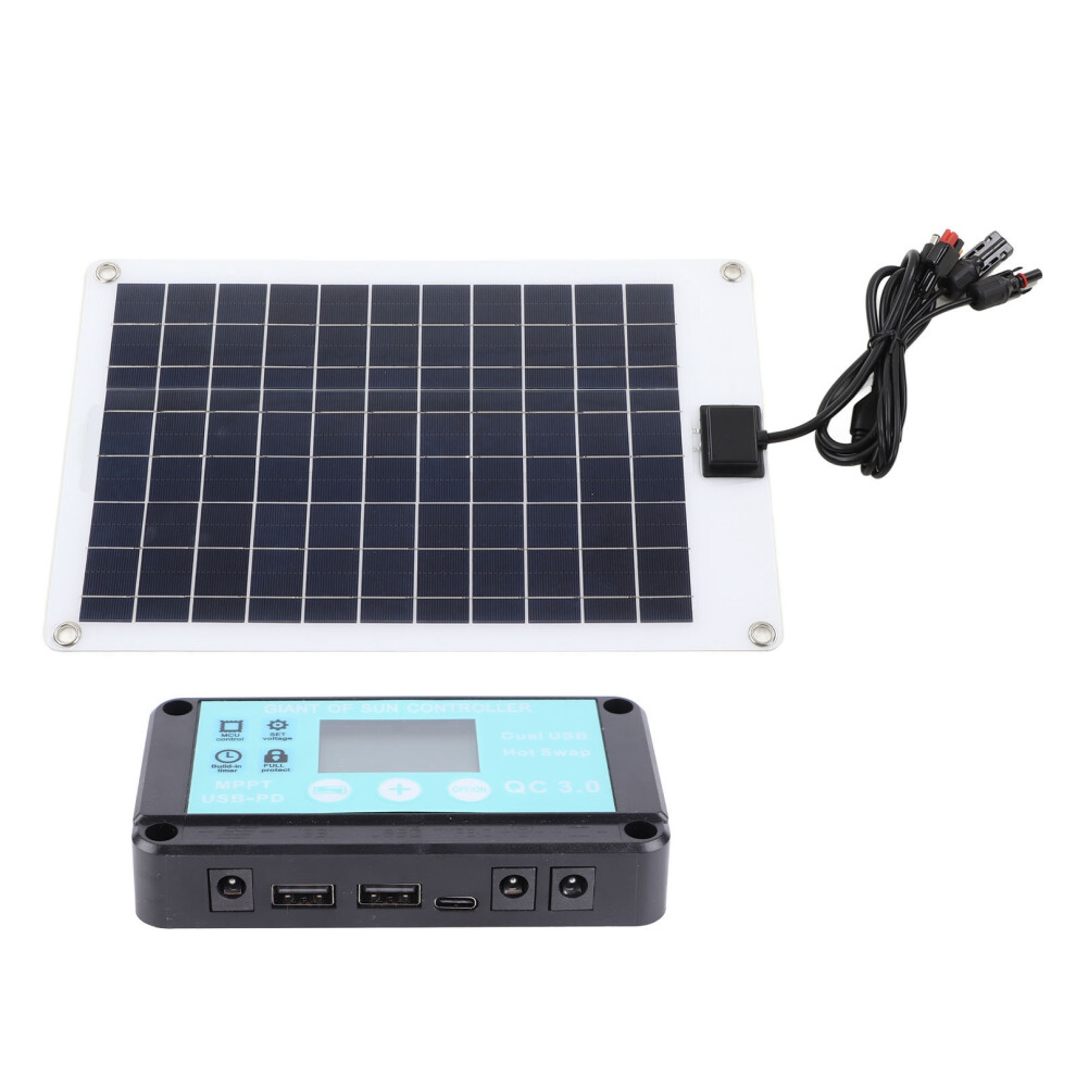 Solar Panels 50W Mppt 100A Controller 12V Battery Charger 609610798965