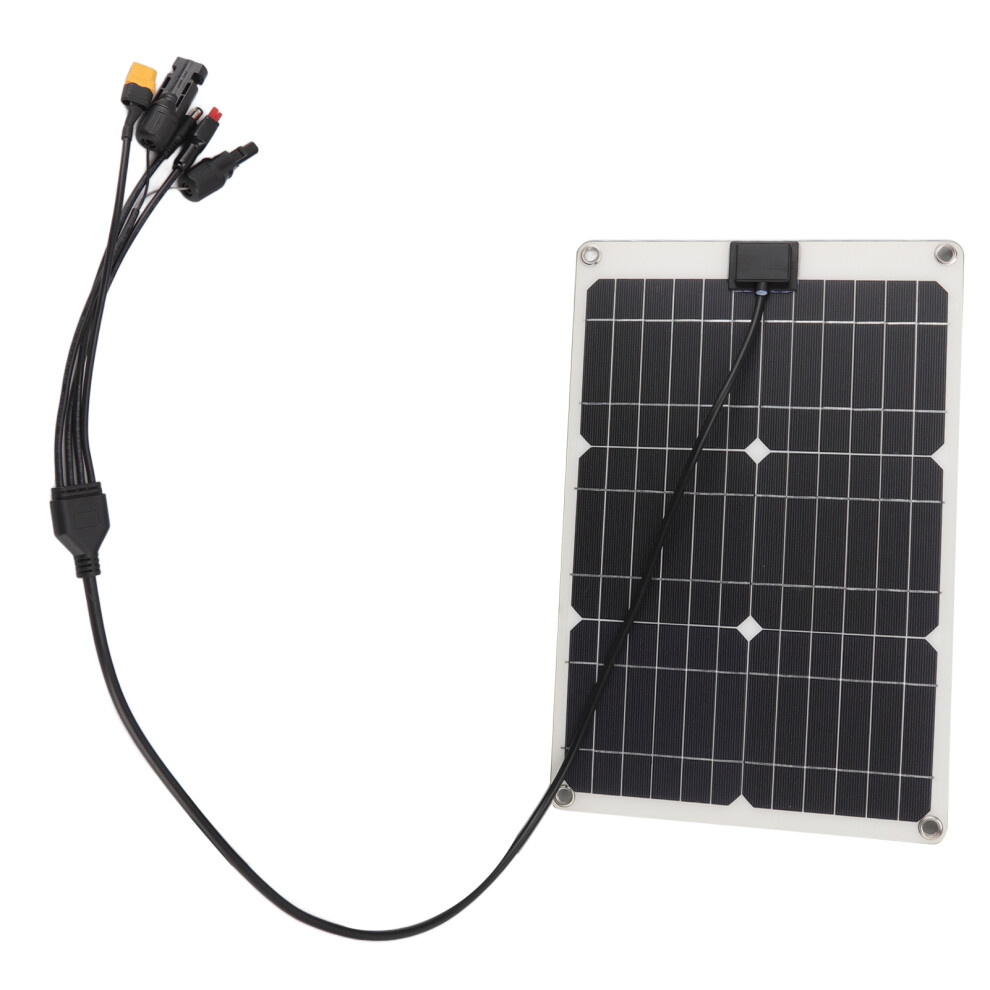 50W Solar Panel 4 Connectors Monocrystalline 18V Portable Charger 609610800903