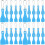40 Pcs Ticket Scratcher Tool Portable Plastic 7