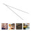 5 Pairs Extra Long Stainless Steel Cooking Chopsticks 11