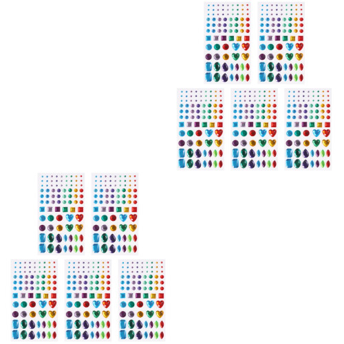 2 Pack Jewel Sticker Self Adhesive Gems Acrylic Stickers 2