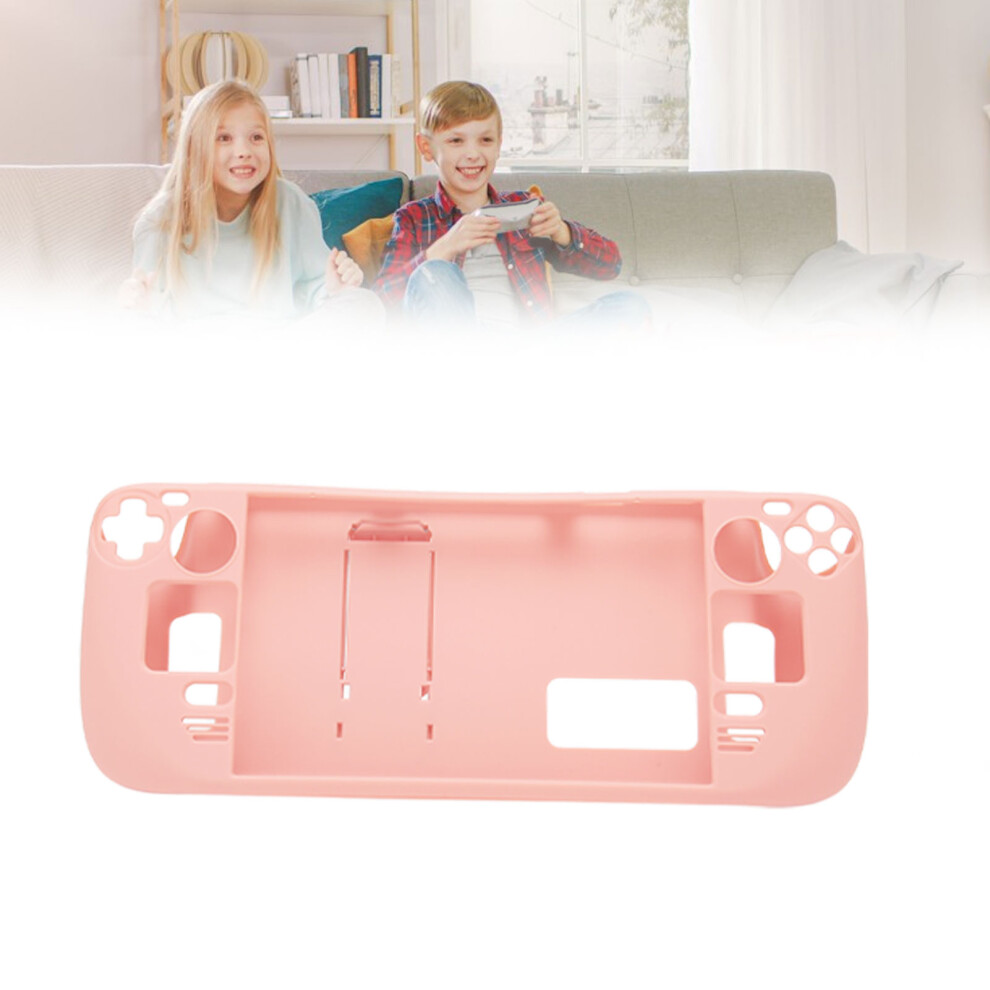 Full Protection Steam Deck Case With Ergonomic Kickstand Pink 8231352144735