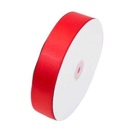 Gift Wrap Ribbon 91m Red Polyester Roll for Cake Gift Shops
