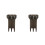 Raindrops 2 Pcs Wallet Container Darts For Accessories Black 8