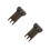 Raindrops 2 Pcs Wallet Container Darts For Accessories Black 3