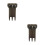 Raindrops 2 Pcs Wallet Container Darts For Accessories Black 6
