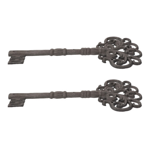 4 Pcs Large Vintage Cast Iron Wall Decoration Ornament