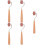 5 Pcs Print Rubber Roller Ink Rollers Art Student Brayers Printmaking 3
