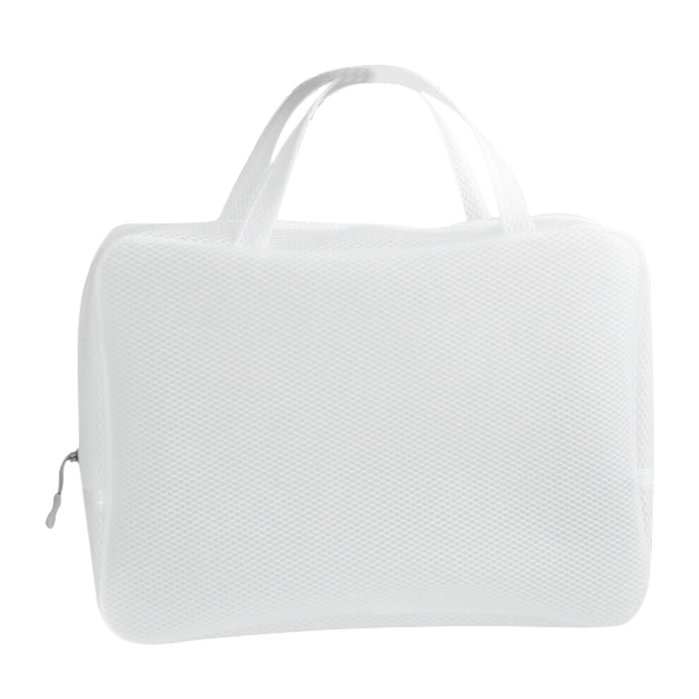 Solustre 1Pc Eva Waterproof Mesh Makeup Bag Portable Zipper Pouch