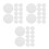36 Pcs Led Light Diffuser Acrylic Sheet Pendants For Home Office 8