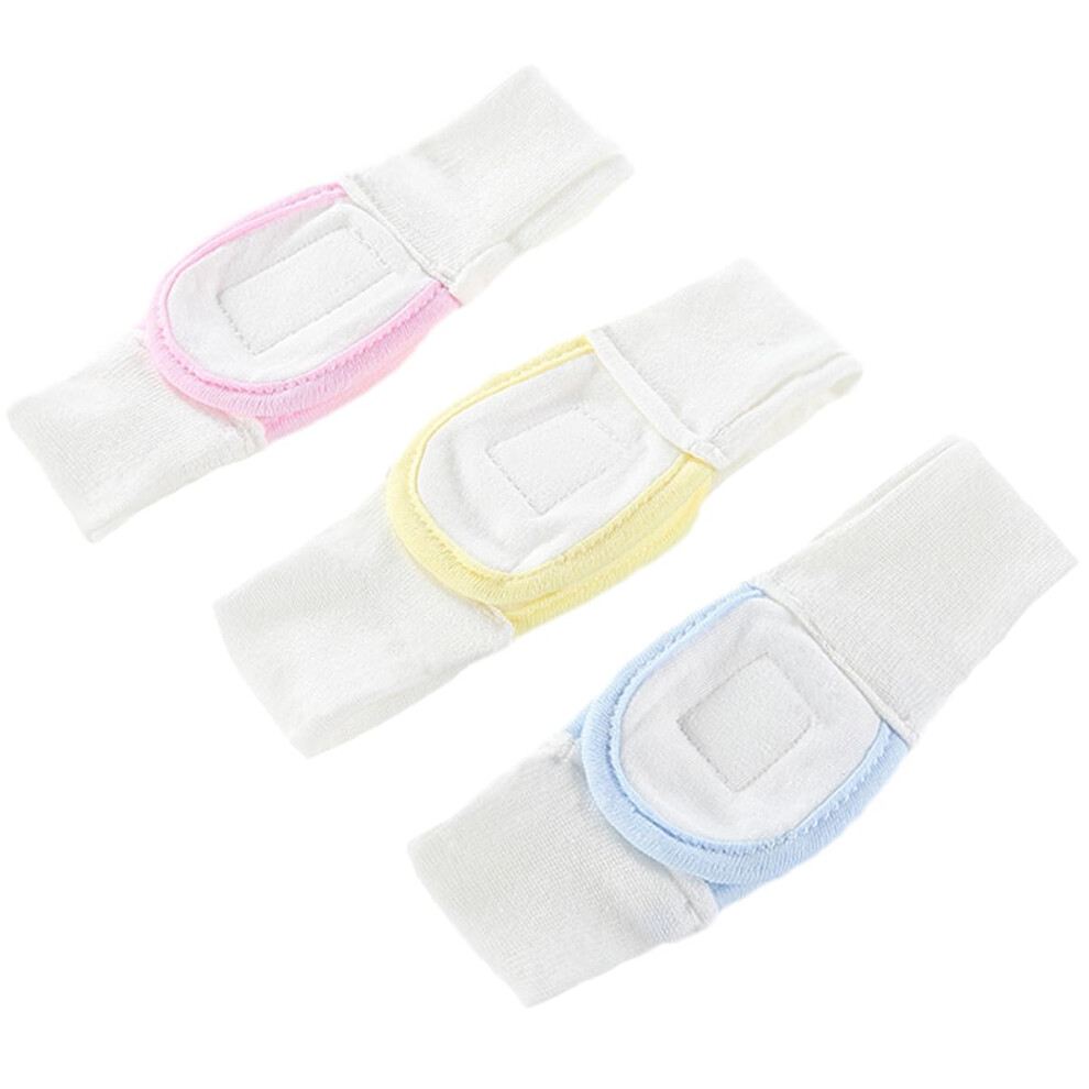 Adjustable Elastic Diaper Strips 3-Piece Set, Unisex For Boys And Girls, Soft Cotton, Reusable Blue Yellow Pink-image-OPC-PKXYDDY-NEW