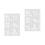 2Pcs Reusable New Year Painting Stencil Template For Diy Crafts 6