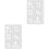 2Pcs Reusable New Year Painting Stencil Template For Diy Crafts 5