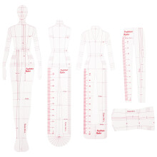 3 Sets Measure Curve Ruler Sewing Tailor Woman Fashion Drawing Rulers
