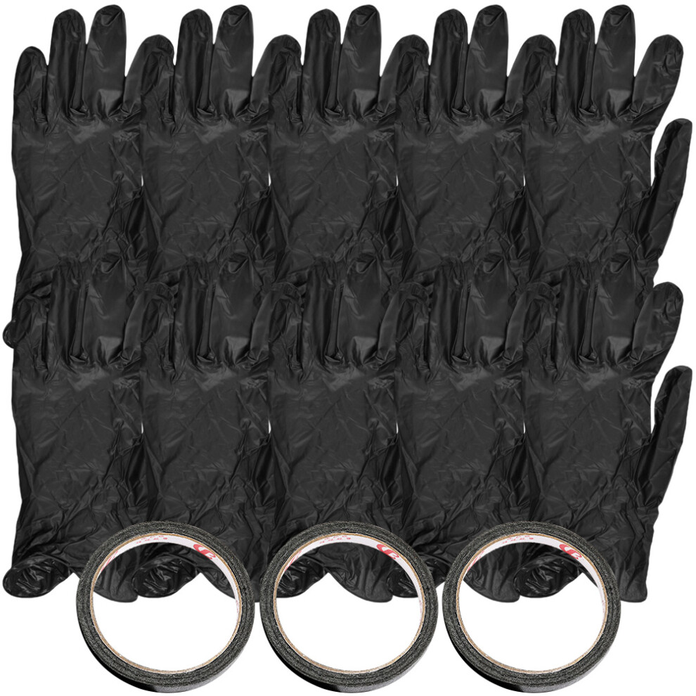 Totority 2 Sets Uv Protection Gloves With Gel Nail Art Tapes