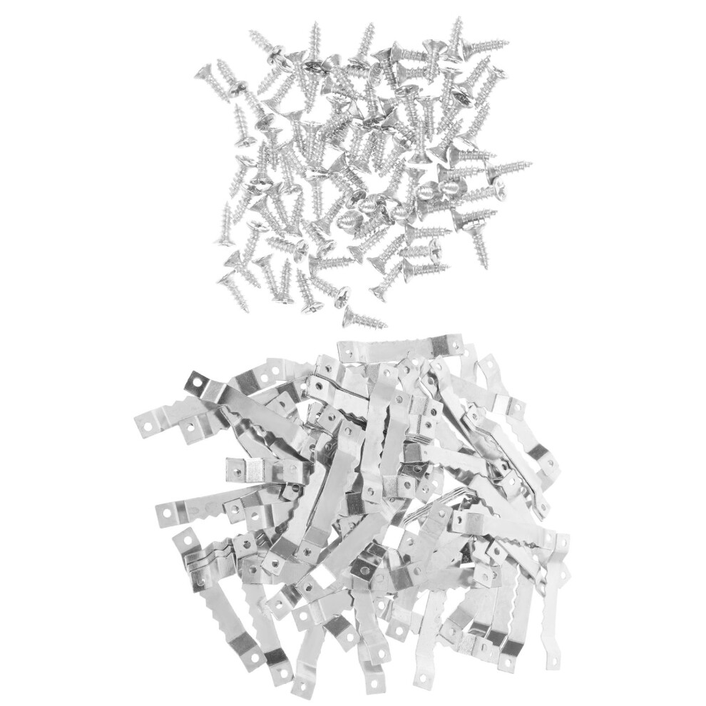 200 Pcs Serrated Picture Hanger Hanging Hardware Frame Hook 011445180356