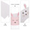 24Pcs Bunny Cupcake Wrappers For Easter Animal Party Decorations 11