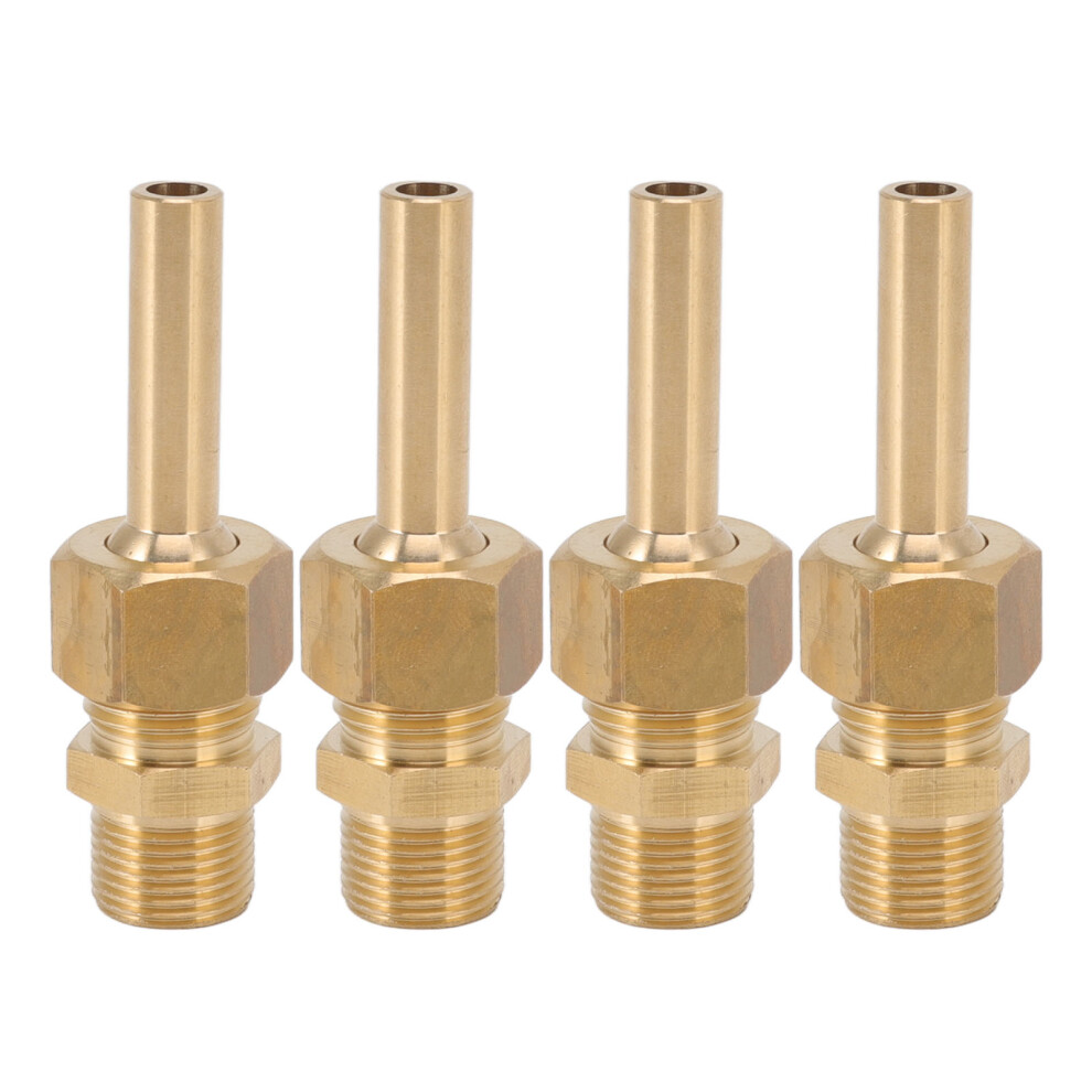 (G3/8) 4 Pcs Copper Hexagonal Water Fountain Nozzle G3/8 Male Thread 609610802723