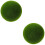2pcs Simulated Moss Ball Garden Decor Hanging Foam Prop 8