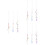 9Pièces Crystal Pull Chain Accessoire Luminaire Suspendu 6