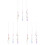 9Pièces Crystal Pull Chain Accessoire Luminaire Suspendu 2