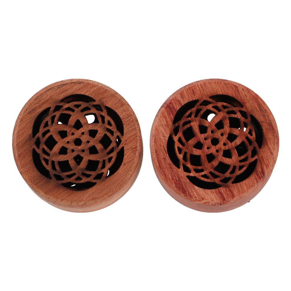 2 Pcs Air Outlet Diffuser Fragrance Rosewood Heart Flower 013333861996