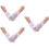 3Pièces Rose Style Doigt 7