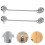 4 Pcs Window Hook Stainless Steel Mute Barn Door 11