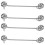 4 Pcs Window Hook Stainless Steel Mute Barn Door 5