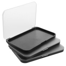 3Pcs Magnetic Makeup Palette With Frosted Clear Lid For Diy Cosmetics