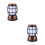 2 Sets Solar Lights Camping Usb For Tent Lantern Rechargeable 4