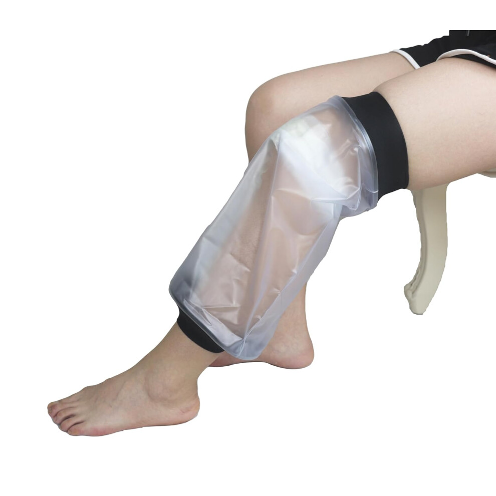 Waterproof Knee Cast Cover for Shower,Waterproof Protectors Cast Cover,Comfortable Watertight Seal to Keep Wounds Dry