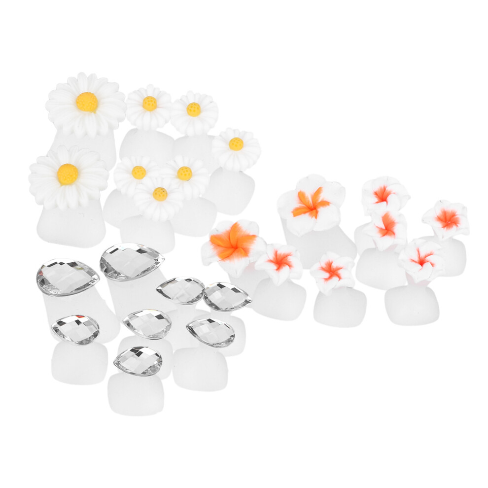 Totority 3 Sets Silicone Toe Spacers For Pedicures And Nail Polish