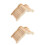 2 Pack Sand Bathing Basin Ladder Hamster Climbing Toy Mouse Bridge 6