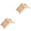 2 Pack Sand Bathing Basin Ladder Hamster Climbing Toy Mouse Bridge 4
