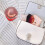 1 Pc Portable Denture Storage And Cleaning Box Red 10