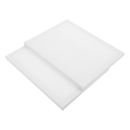 4St Multifunctionele Wit Canvas Frame Katoen & Dennenhout Voor 2
