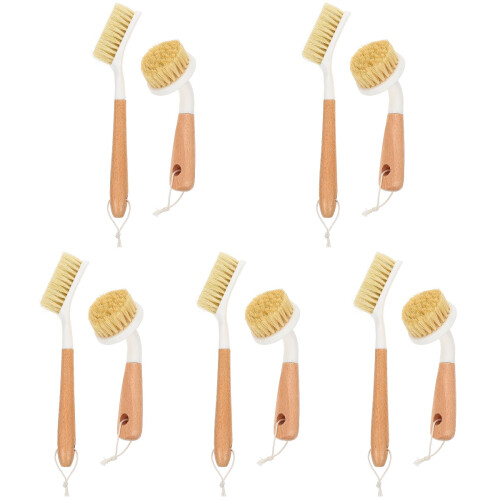 10Pièces Pot Bois Solide Manche Ergonomique Assortis 1