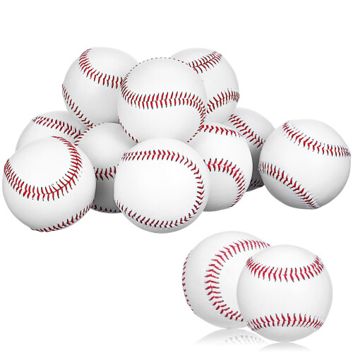12 Pcs Baseball Practice Training Balls Pitching Sports 1