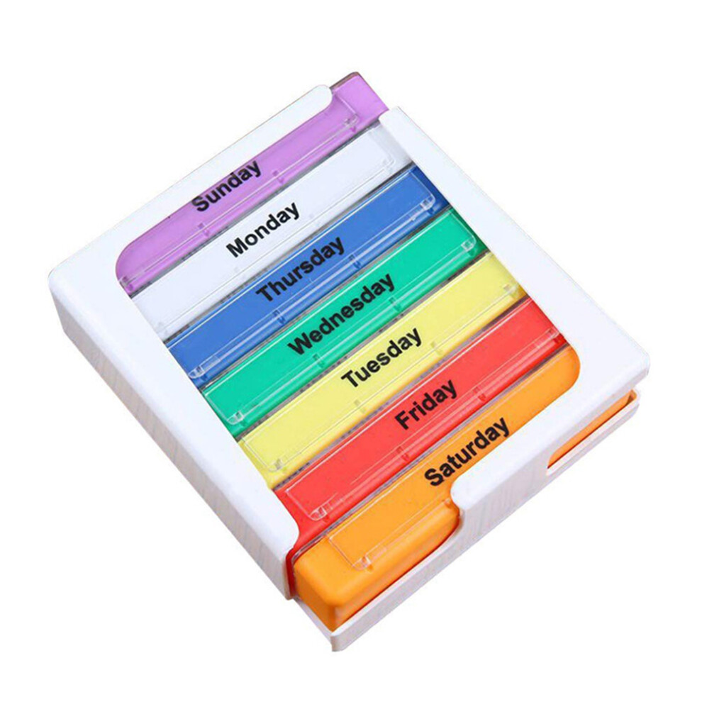 Villcase 28 Grids Portable Pill Organizer Container