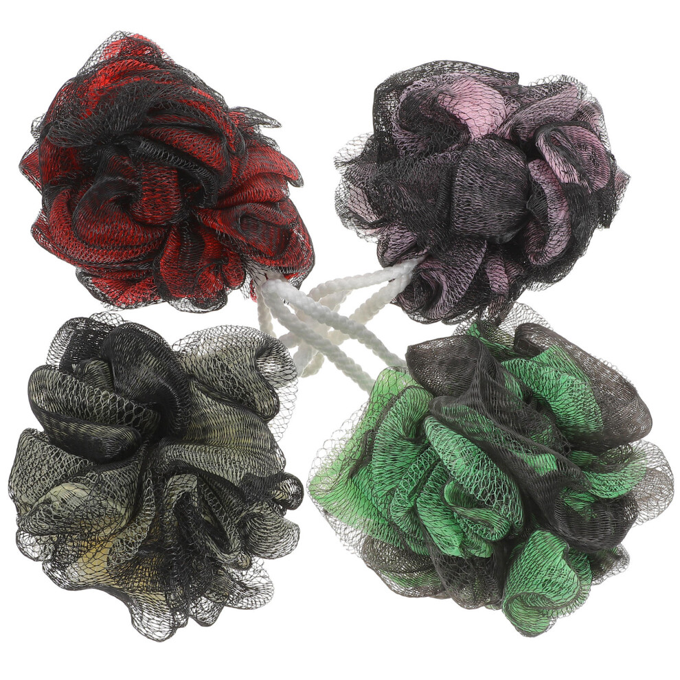 Inoomp 20 Pcs Reusable Shower Loofah Bath Ball For Body Exfoliation