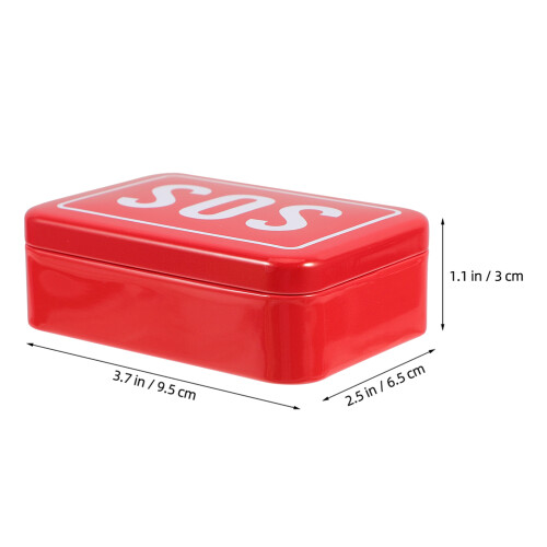2pcs Metal Sos Survival Box Emergency Kit Tin Organizer 1
