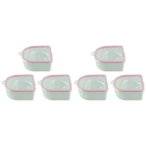6 Pcs Manicure White Finger Bowl 1