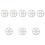 8 Pcs Durable Cup Washer Head Automatic Glass Rinser Silver Bar Tool 6