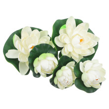 10 Pcs Artificial Floating Water Lilies For Pond Fish Tank Pool Decor